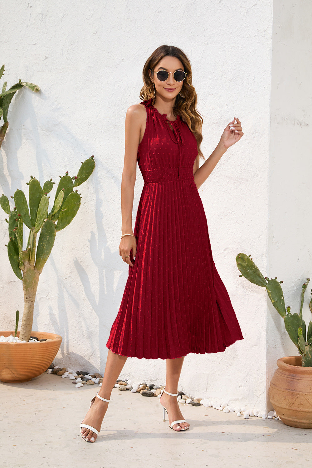 Sleeveless A-Line Sundress