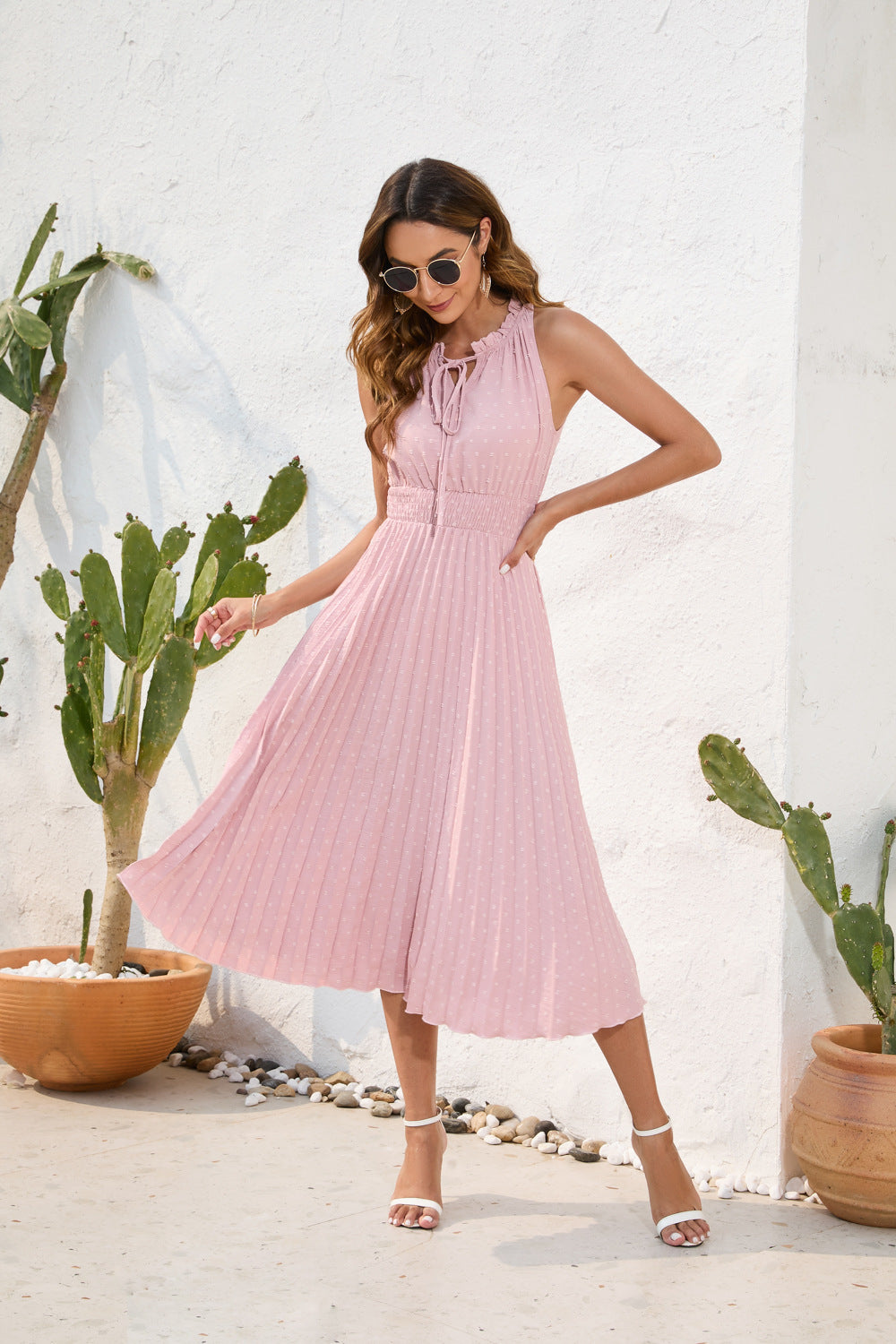Sleeveless A-Line Sundress