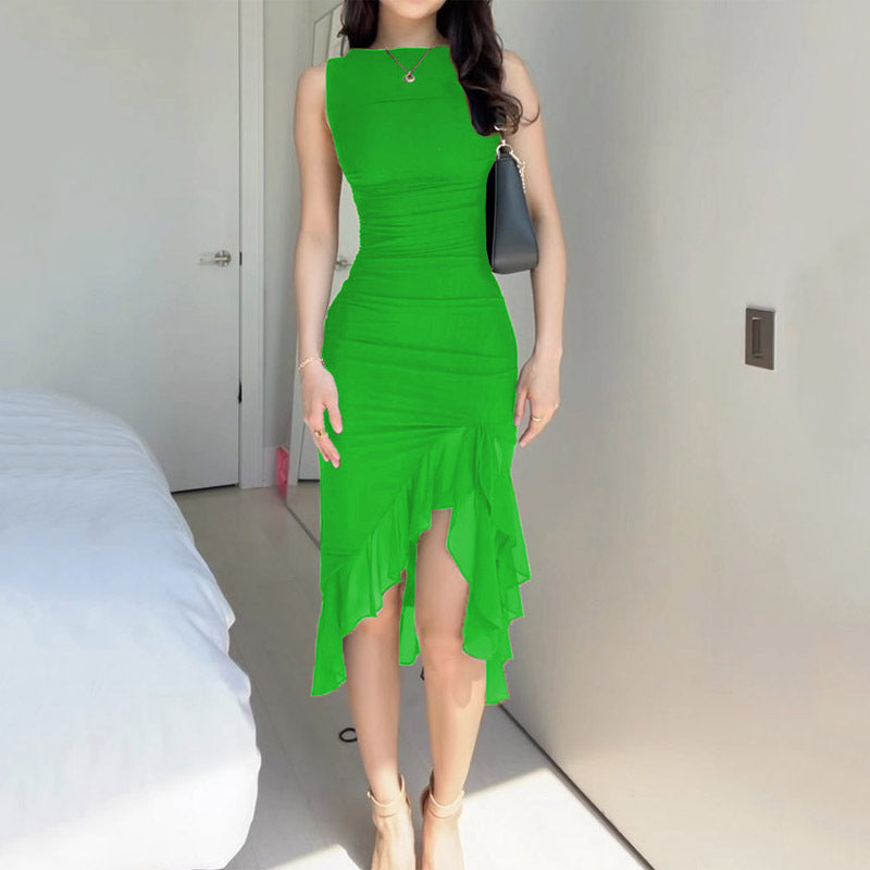 Summer Sleeveless Slit Dress